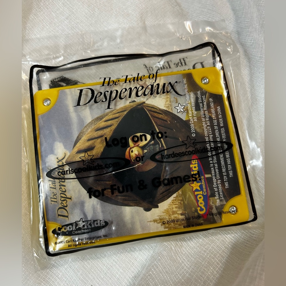 The Tale of Despereaux Hardee’s Cool Kids meal Game